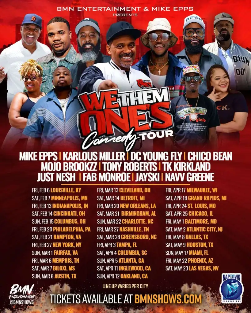 Mike Epps 2026 & 2027 live concert poster